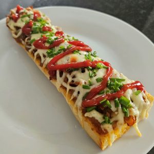 Baguette med kycklingkebab