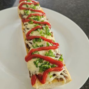 Baguette med kebab